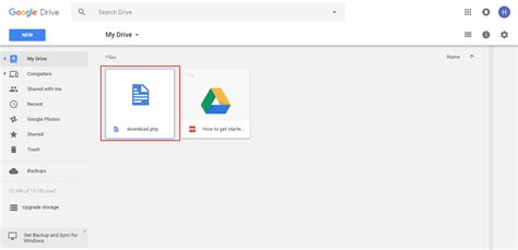 How do I download data directly to Google Drive?