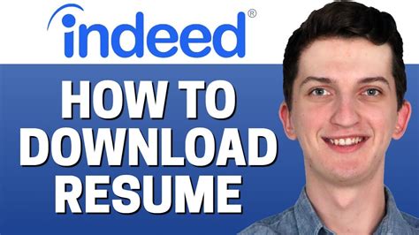 How do I download my Indeed resume to my iPhone?