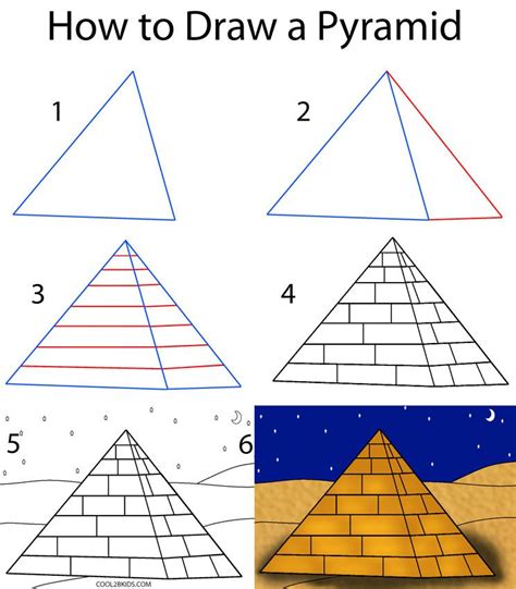 How do I draw a pyramid?