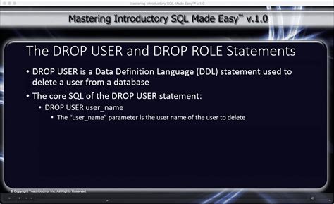 How do I drop a role in SQL?