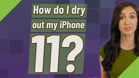 How do I dry out my iPhone?