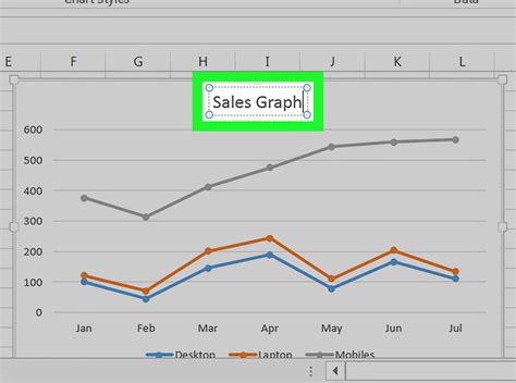 How do I edit a line graph in Excel?