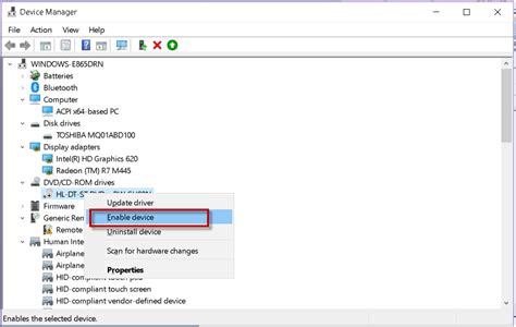 How do I enable Device Manager in Windows?