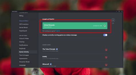 How do I enable Discord while in game?