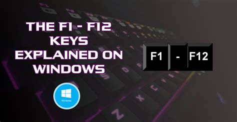 How do I enable F1 F12 keys in Windows 10?