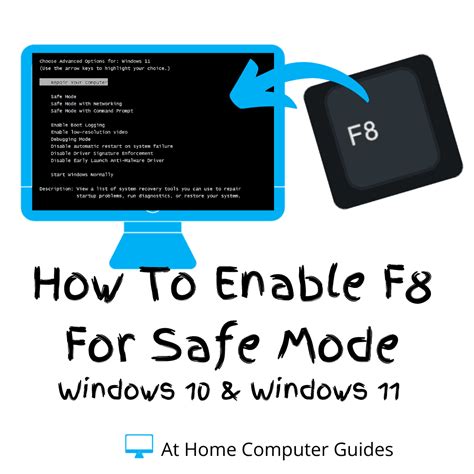 How do I enable F8 in Safe Mode?