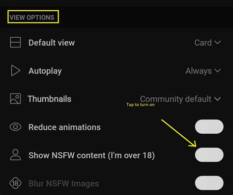 How do I enable NSFW content?