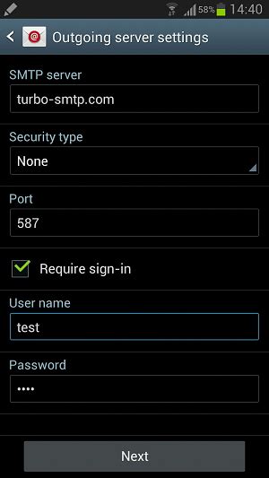 How do I enable SMTP on my phone?