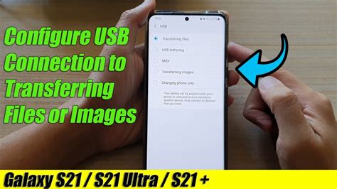 How do I enable USB transfer on Samsung?