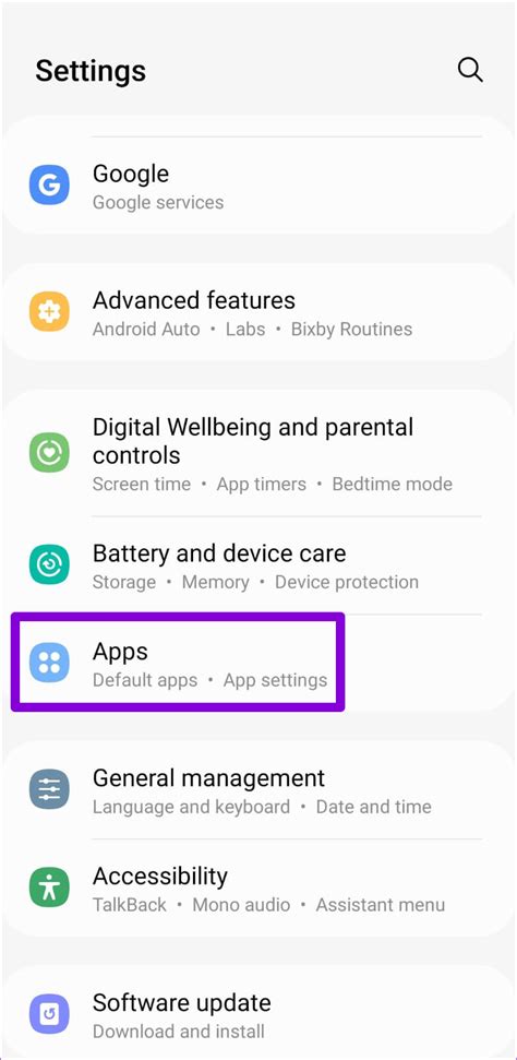 How do I enable a disabled app?