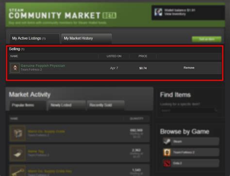 How do I enable community market on Steam?