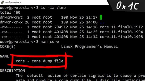 How do I enable core dump in Unix?