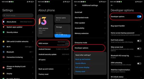 How do I enable developer options on xiaomi?