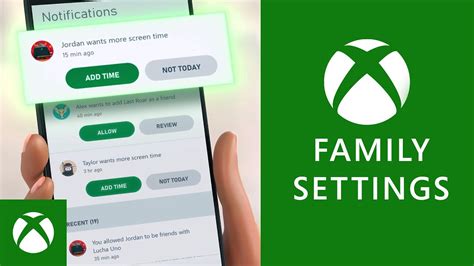 How do I enable family settings on Xbox?