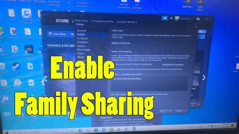 How do I enable family sharing?