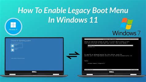 How do I enable legacy boot?