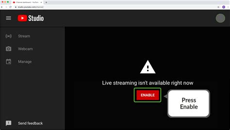 How do I enable live streaming?