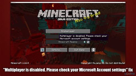 How do I enable multiplayer on my Microsoft account Minecraft?