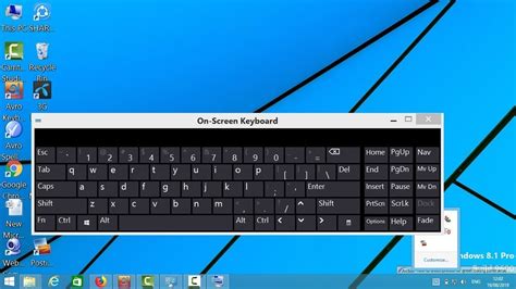 How do I enable my touch screen keyboard?
