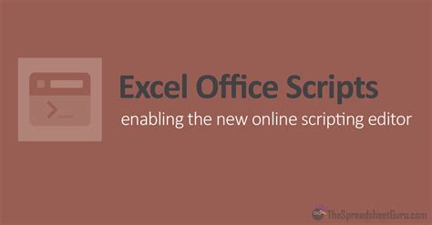 How do I enable office scripts in Excel desktop?