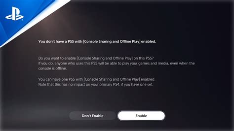 How do I enable sharing on PS4?