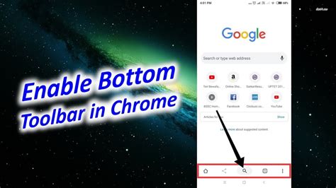 How do I enable the bar in Chrome?