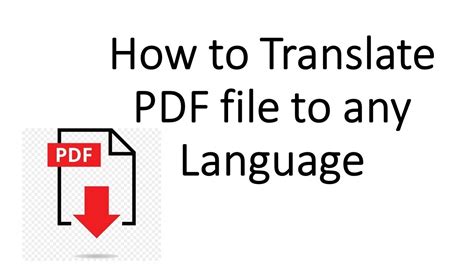 How do I enable translate in PDF?