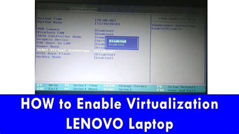 How do I enable virtualization in Lenovo BIOS?