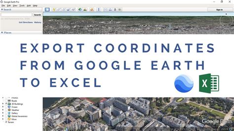 How do I export coordinates from Google Maps to Excel?