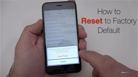 How do I factory reset an iPhone without?