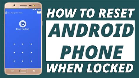 How do I factory reset my locked Android phone?