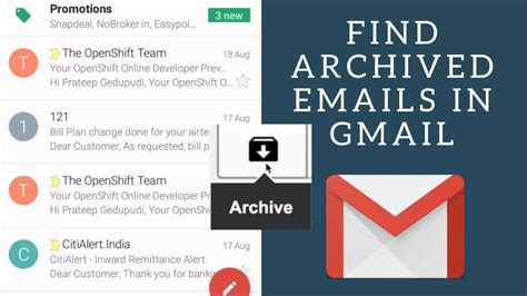How do I find archived emails?