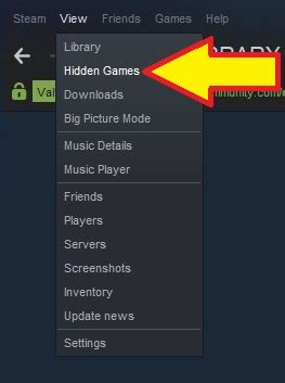 How do I find hidden Steam games?