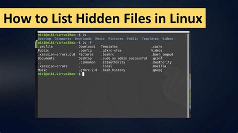 How do I find hidden files in Linux?