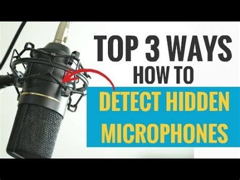 How do I find hidden mics?