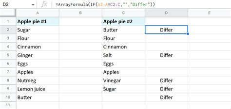 How do I find matches in two columns in Google Sheets?