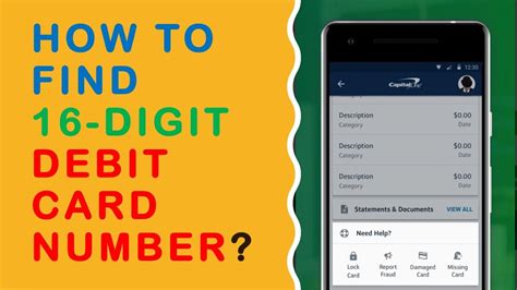 How do I find my 16 digit debit card number without a card?