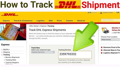 How do I find my DHL package?