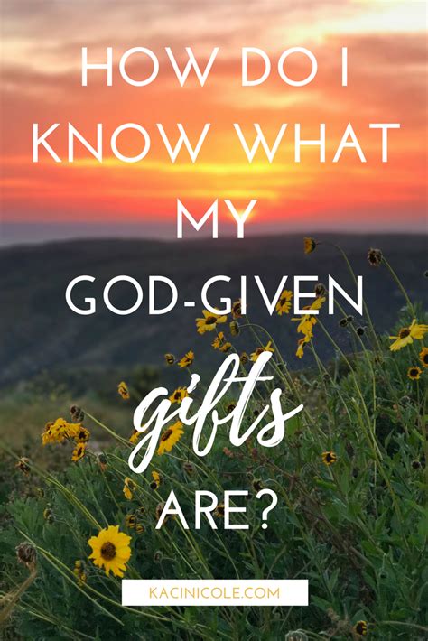 How do I find my God given gift?