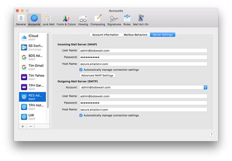 How do I find my IMAP and SMTP passwords?