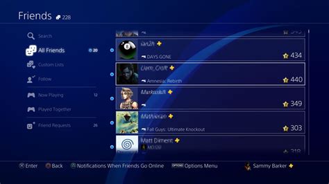 How do I find my PlayStation friends list?