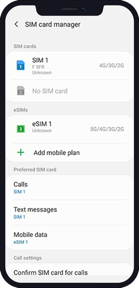How do I find my SIM number on eSIM?