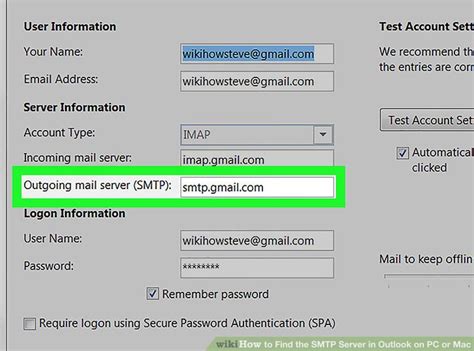 How do I find my SMTP server username and password?