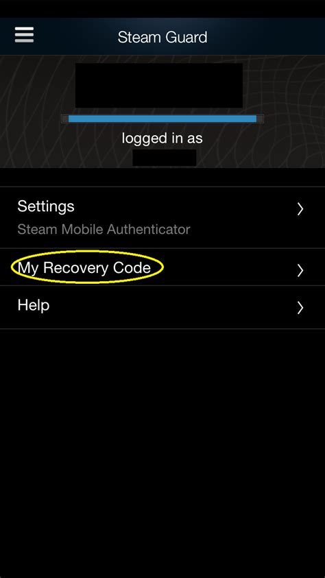 How do I find my Steam authenticator recovery code?