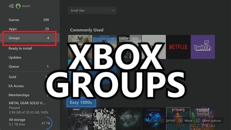 How do I find my Xbox group on PC?