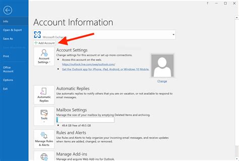 How do I find my email domain in Outlook?
