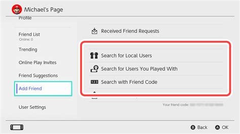 How do I find my friend code Switch?