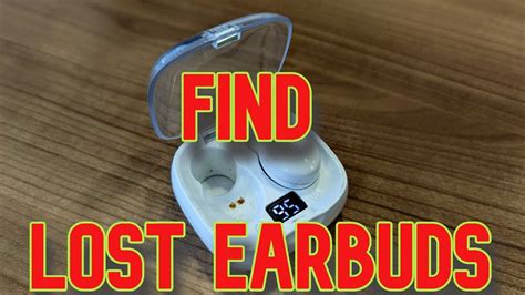 How do I find my lost earbuds when not connected?