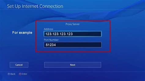 How do I find my proxy server on ps4?