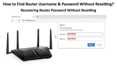 How do I find my router username and password without resetting it?